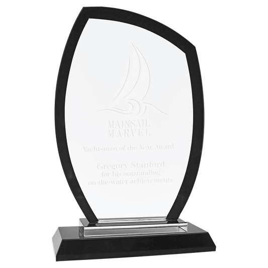 Black 7 1/2" Peak Regal Glass