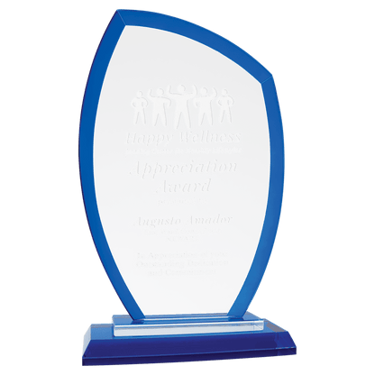 Blue 9" Peak Regal Glass