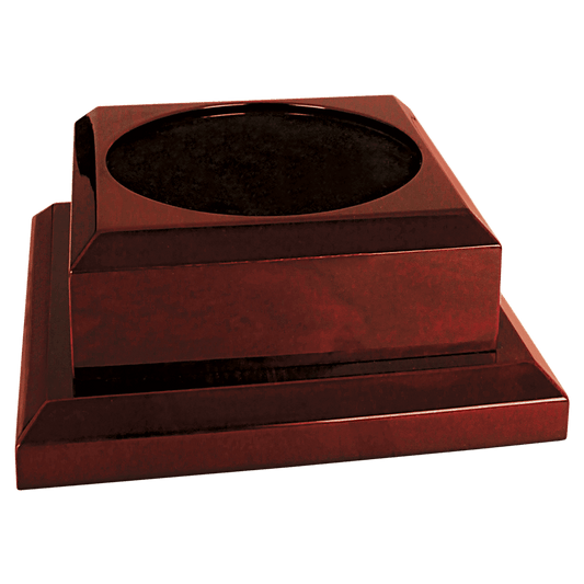 8" x 8" Rosewood Royal Piano Finish Pedestal Base