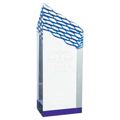 Blue 3" x 8" Riptide Acrylic