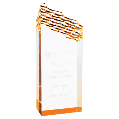 Gold 3" x 8" Riptide Acrylic