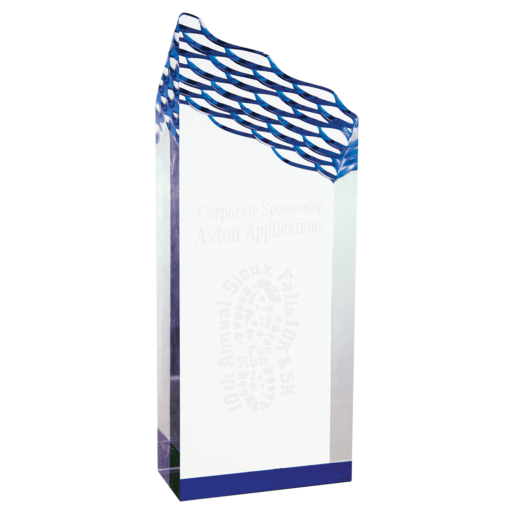 Blue 3 1/2" x 9" Riptide Acrylic