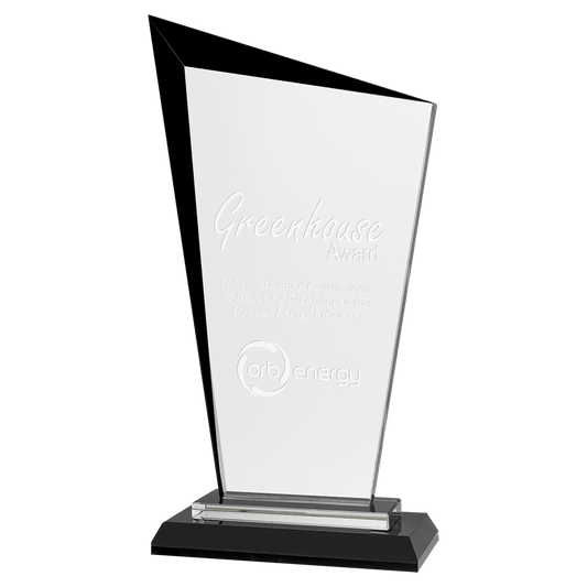 Black 9 1/2" Razor Glass