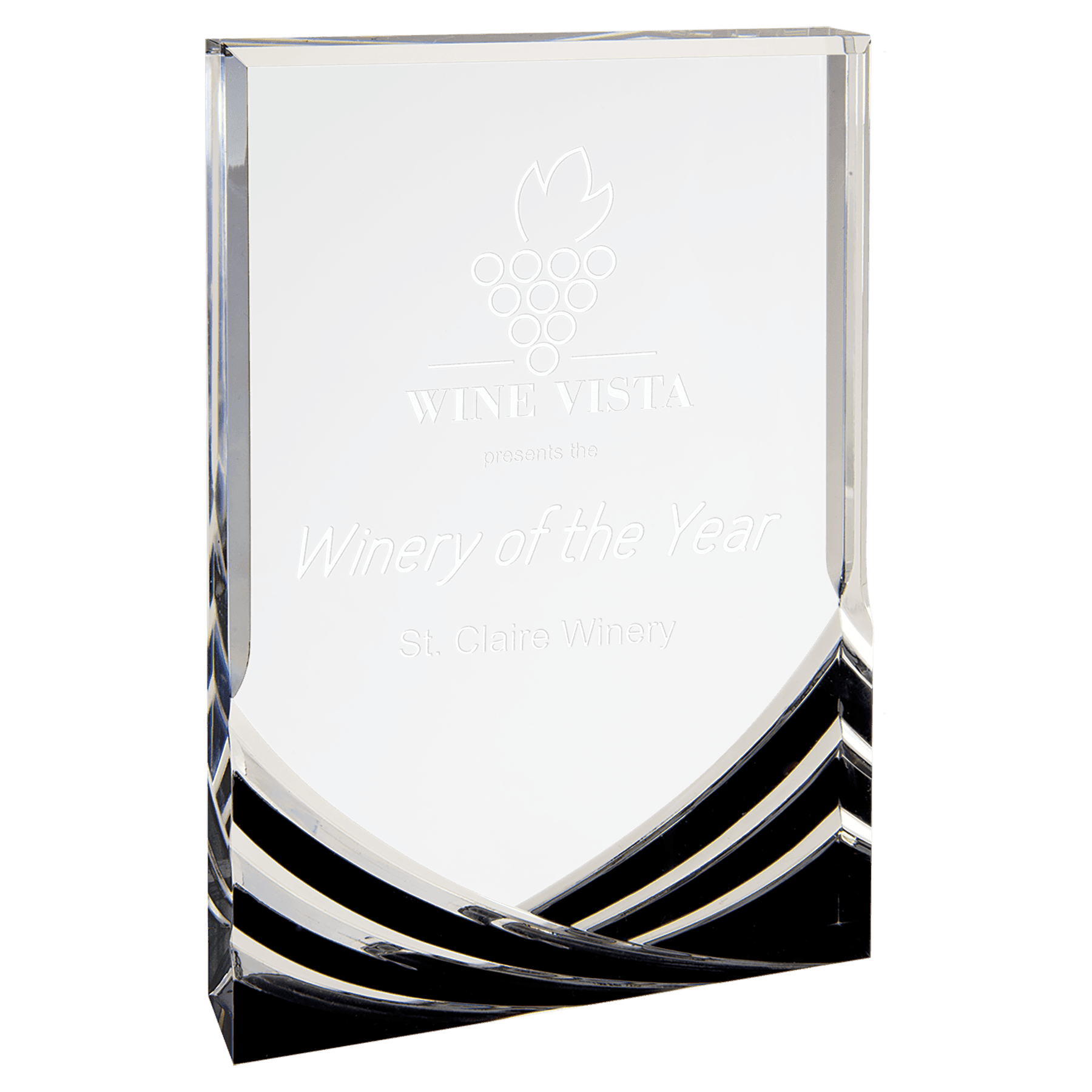 Black 5" x 7" Rectangle Soaring Acrylic