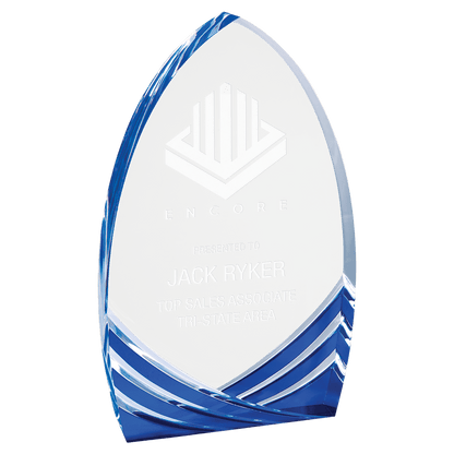 Blue 7" Cathedral Soaring Acrylic