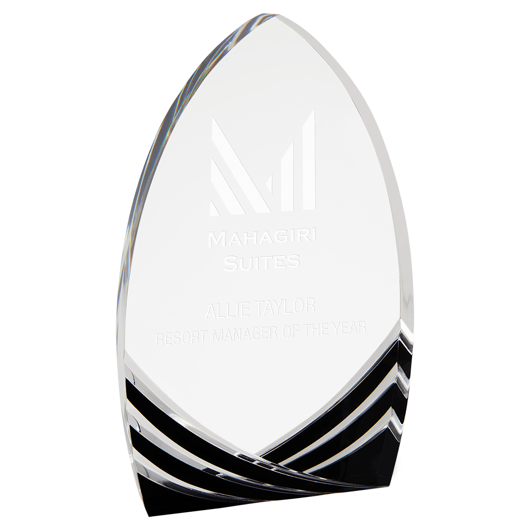 Black 8" Cathedral Soaring Acrylic