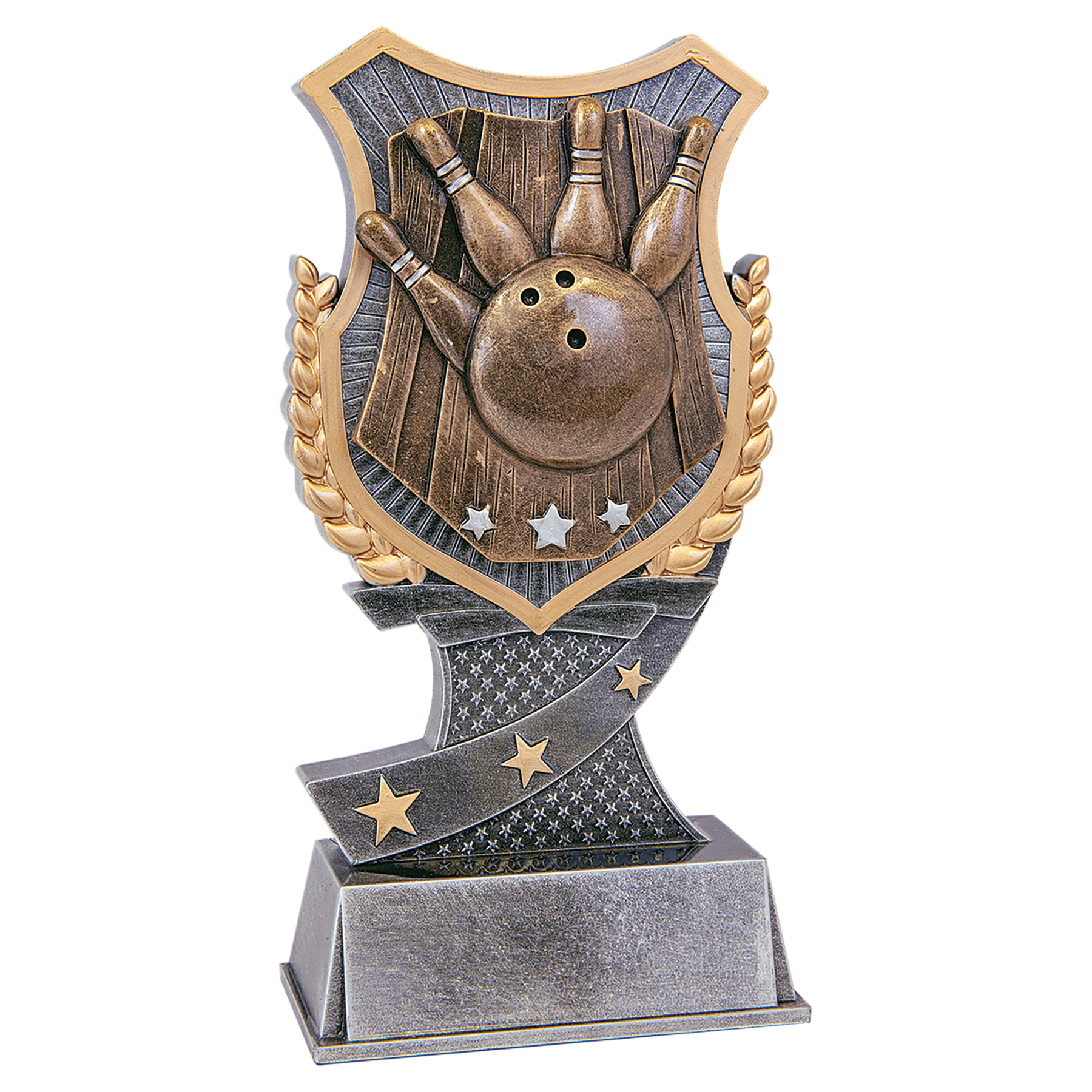 7" Bowling Shield Award