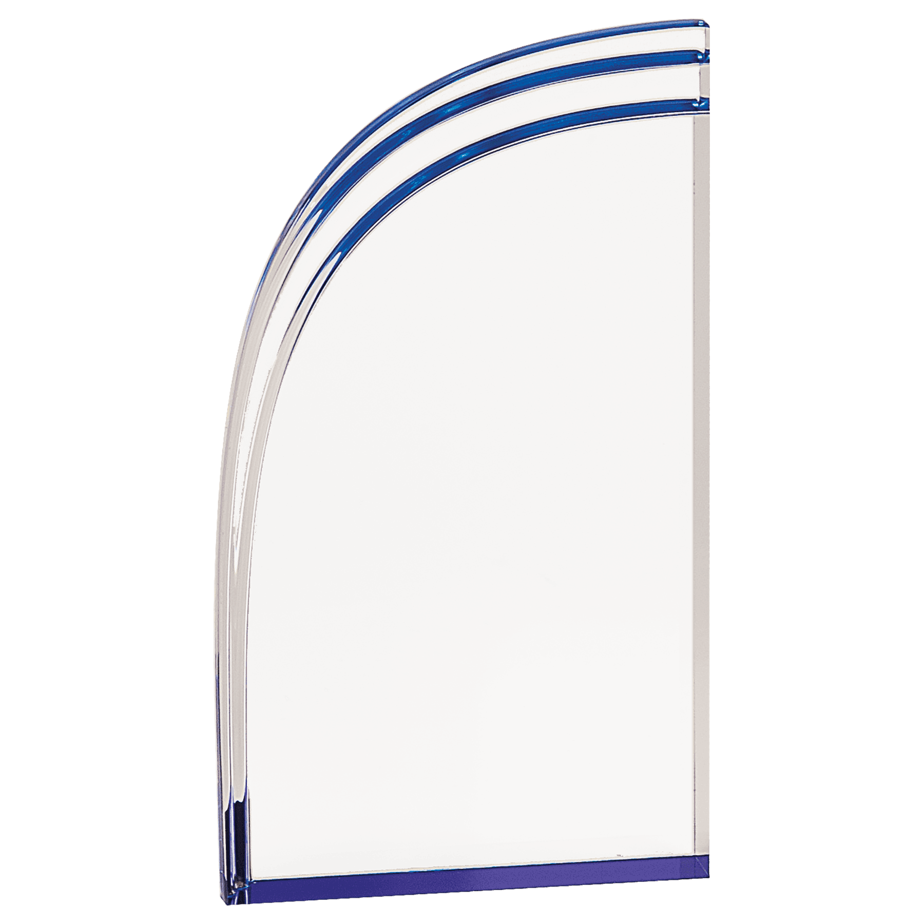 Blue 4" x 7" Wave Acrylic