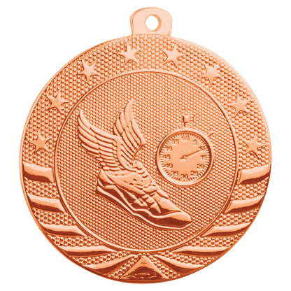 Bright Bronze 2" Track Starbrite Medal