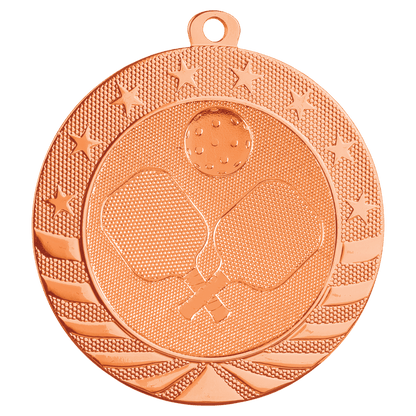 Bright Bronze 2 3/4" Pickleball Starbrite Medal