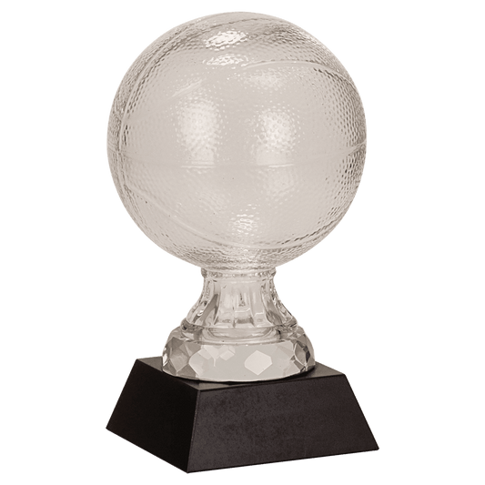 7" Glass Basketball with Marble Base