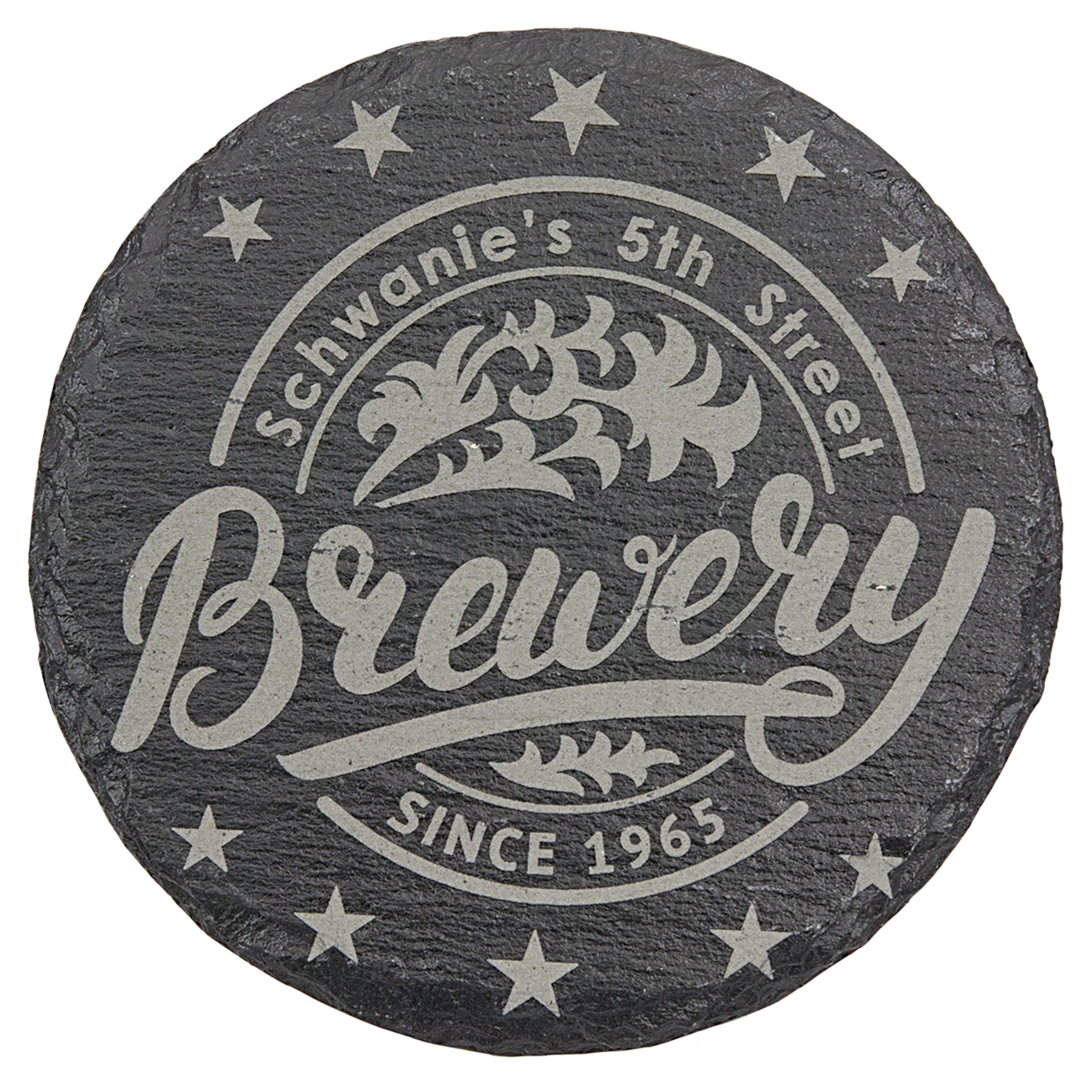 Slate 4" Round Coaster