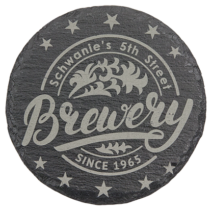 Slate 4" Round Coaster