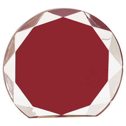 Burgundy 5 1/2" Sunburst Acrylic