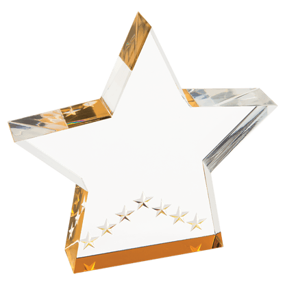 Gold 5" Star Performer Acrylic