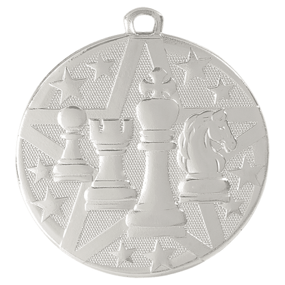 Silver 2" Superstar Chess Medal