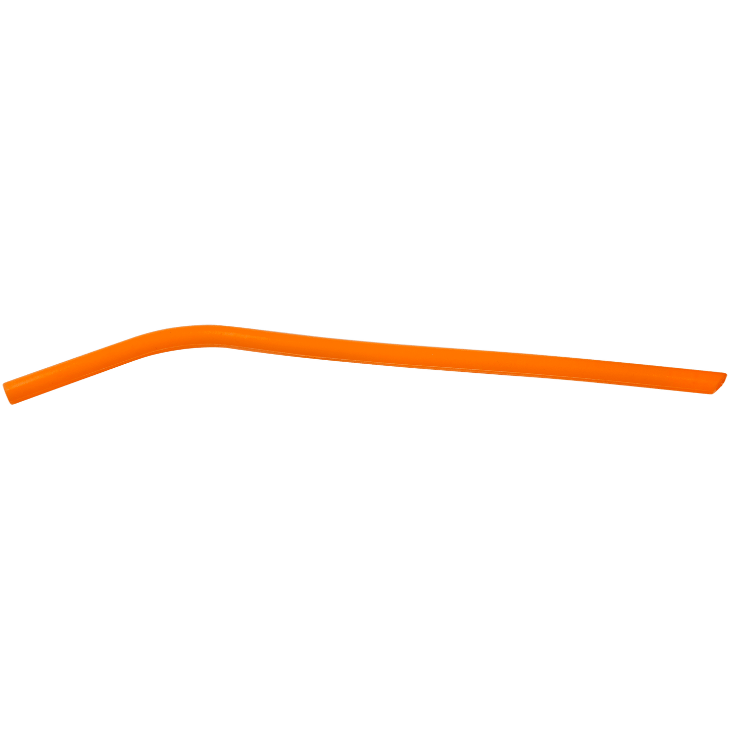 Orange 10" Small Silicone Straw