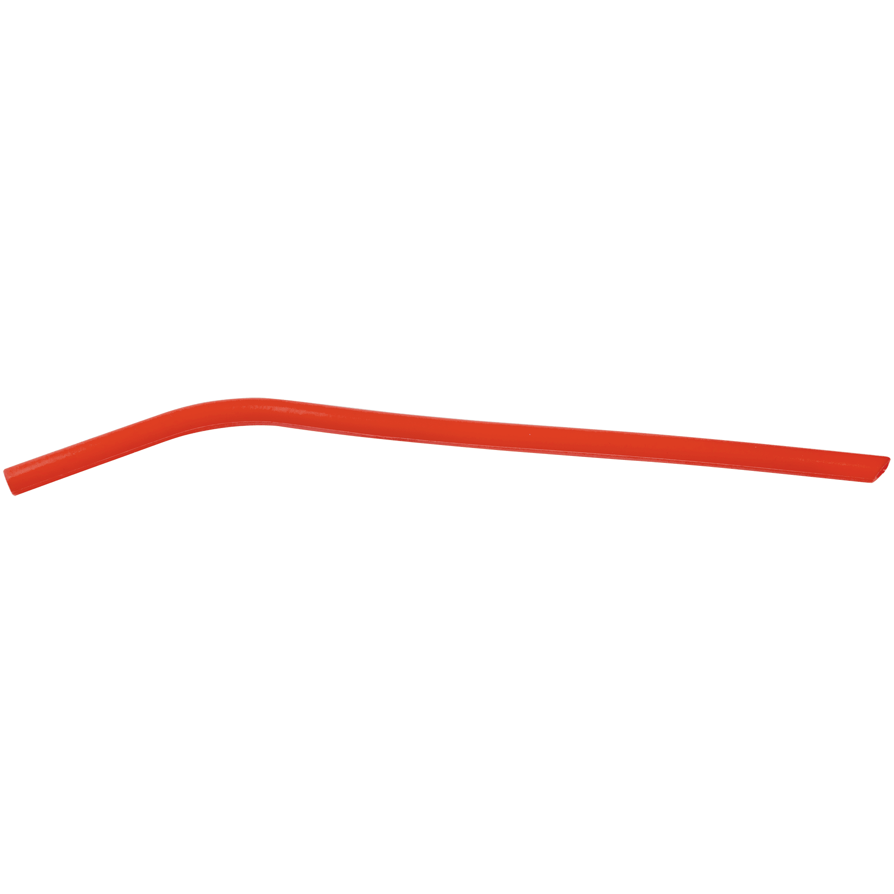 Red 10" Small Silicone Straw