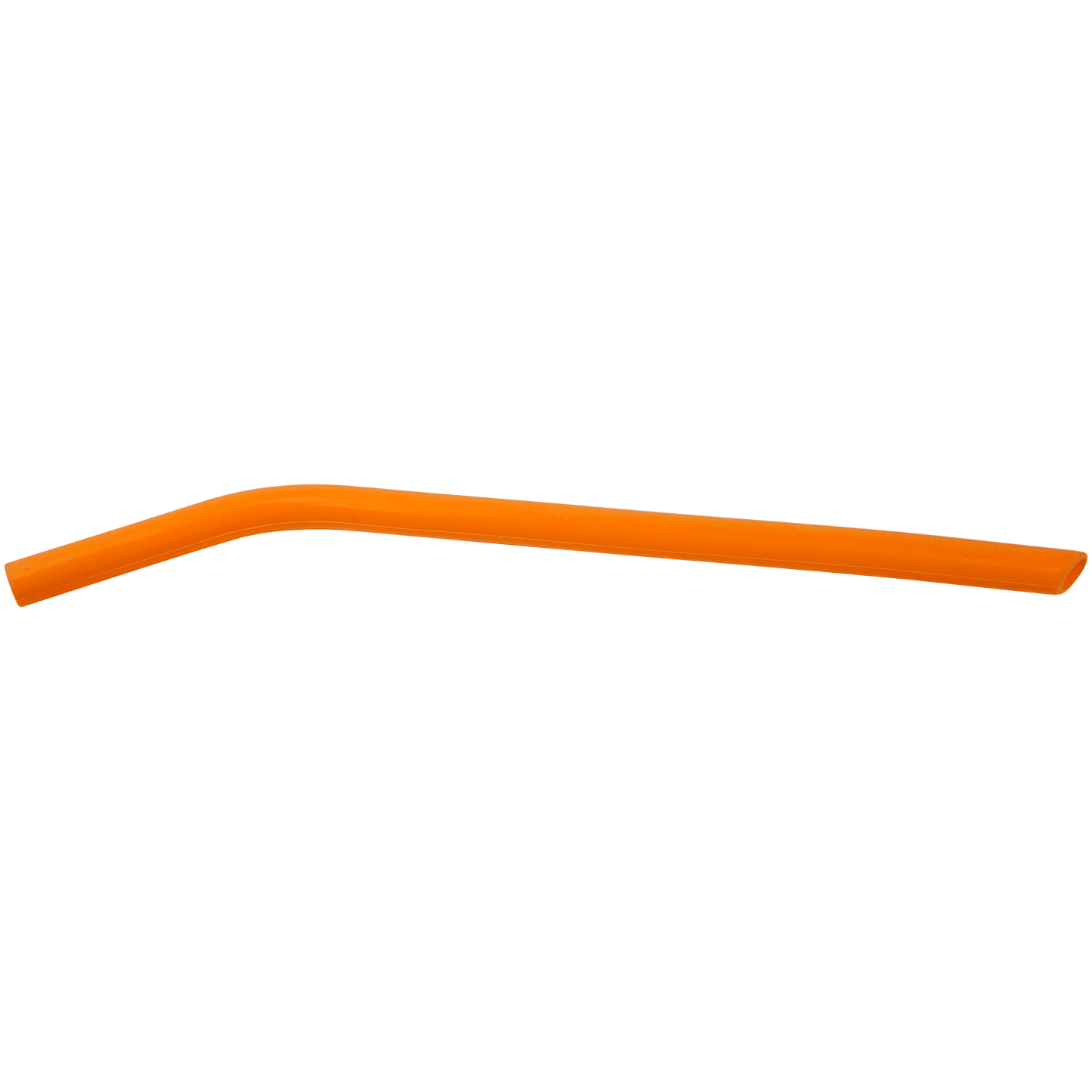 Orange 10" Large Silicone Straw