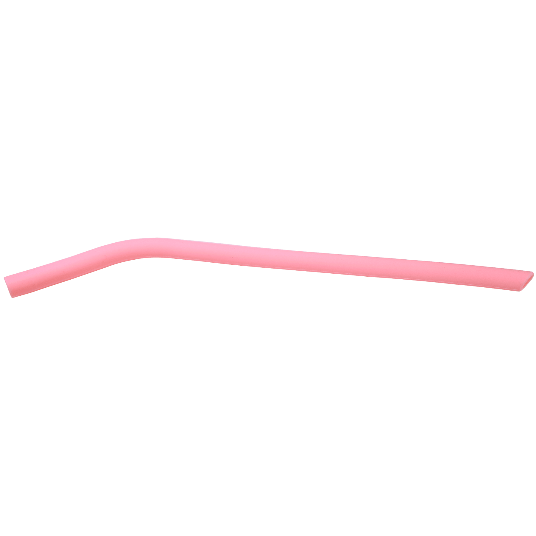 Pink 10" Large Silicone Straw