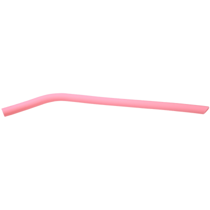 Pink 10" Large Silicone Straw