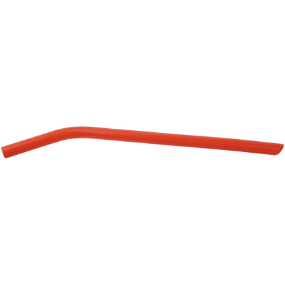 Red 10" Large Silicone Straw