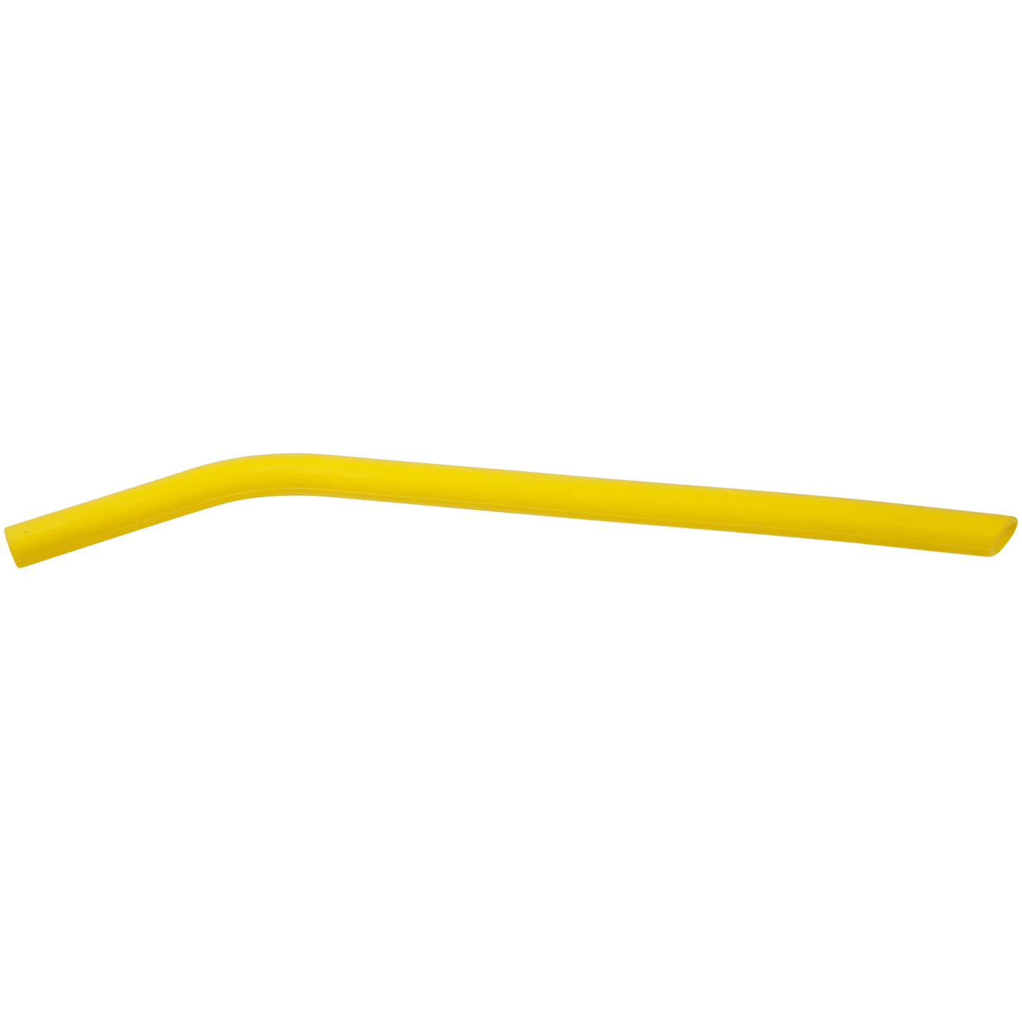 Yellow 10" Large Silicone Straw