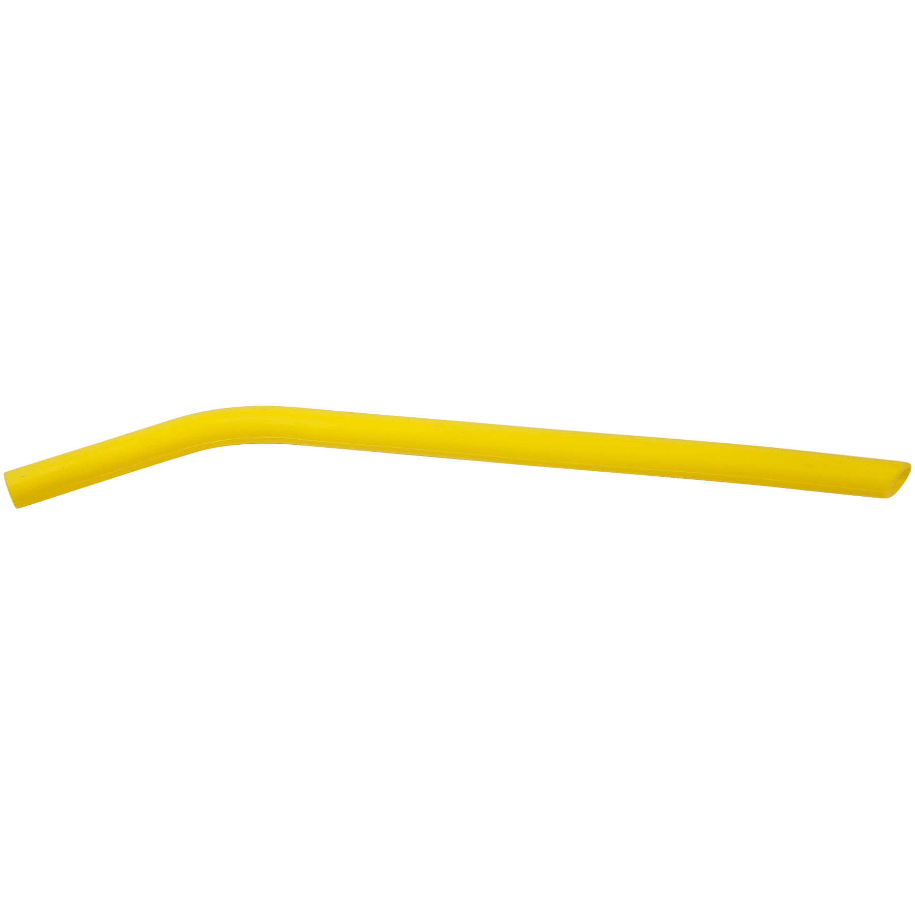Yellow 10" Large Silicone Straw