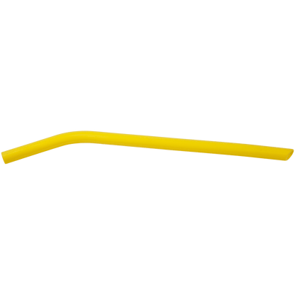 Yellow 10" Large Silicone Straw