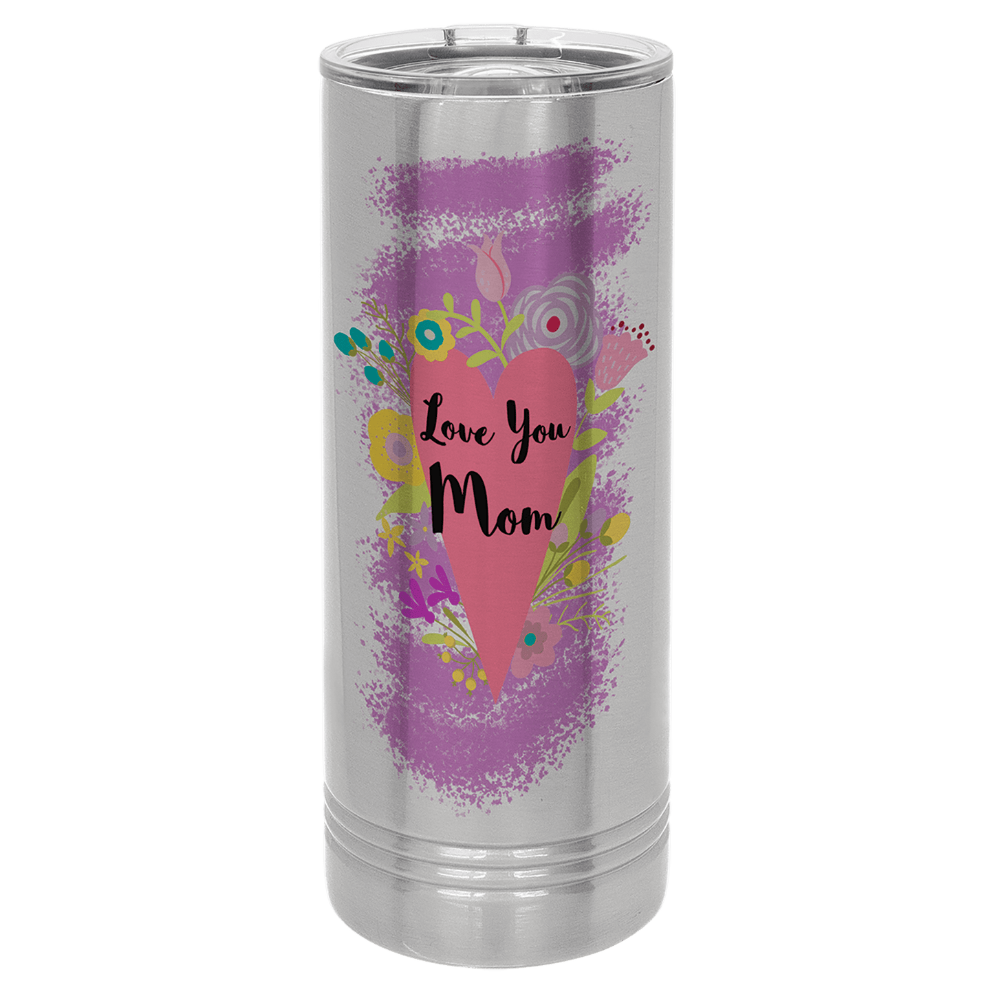 Stainless Steel Polar Camel 22 oz. Sublimatable Skinny Tumbler with Slider Lid