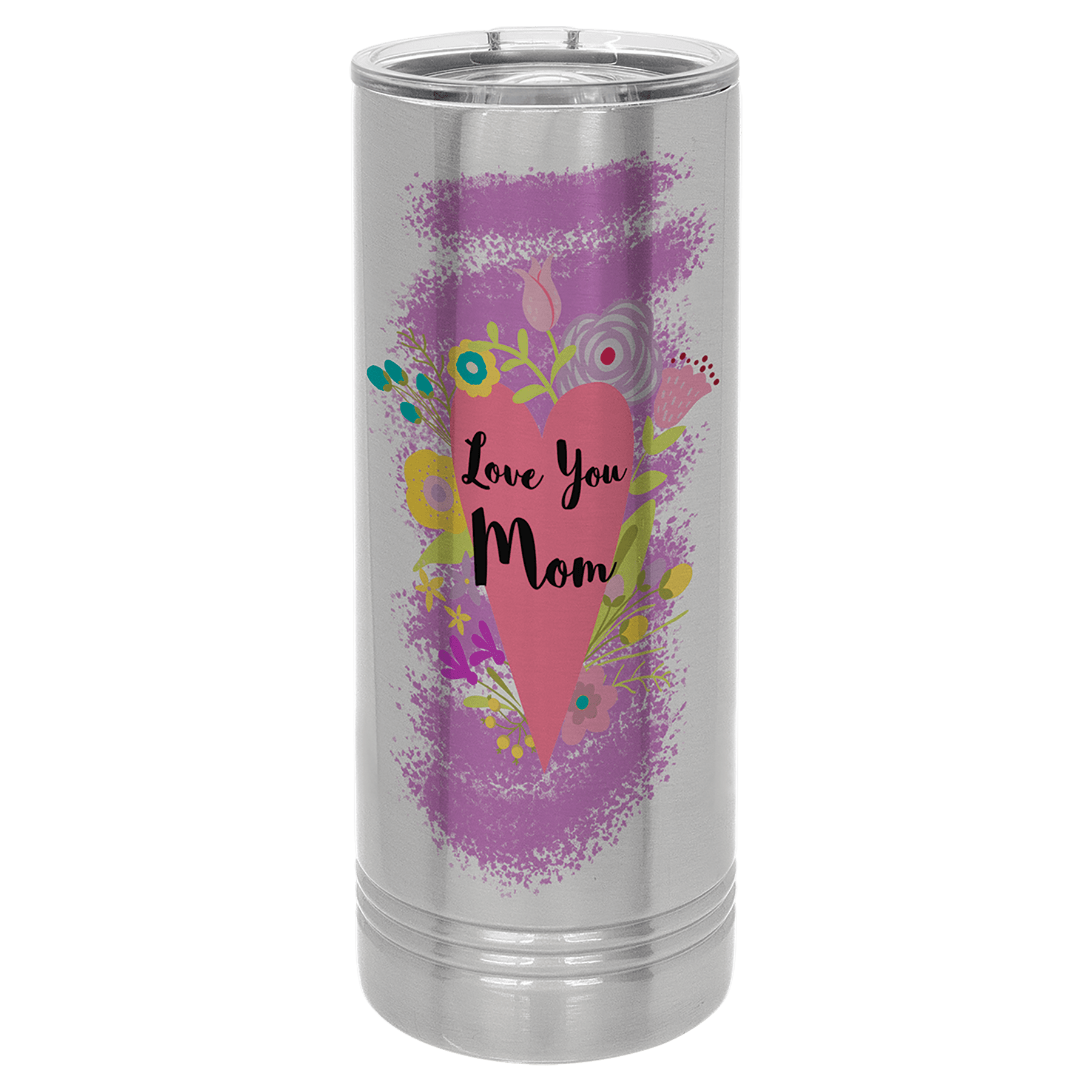 Stainless Steel Polar Camel 22 oz. Sublimatable Skinny Tumbler with Slider Lid