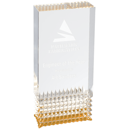 Gold 2 3/4" x 6" Tribute Acrylic