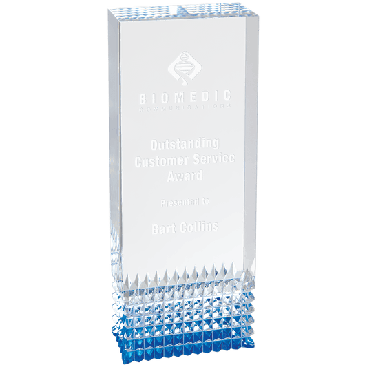 Blue 2 3/4" x 7" Tribute Acrylic