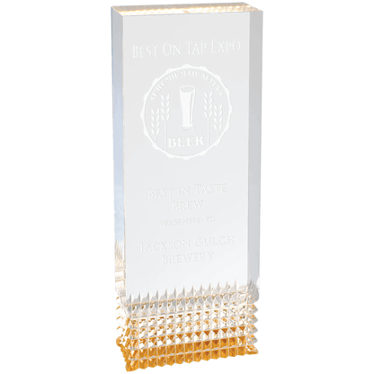 Gold 3" x 8" Tribute Acrylic