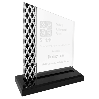 Black 7" Unite Diamond Ice Acrylic