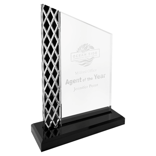 Black 8" Unite Diamond Ice Acrylic