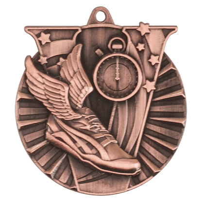 Antique Bronze 2" Track Victory Medal