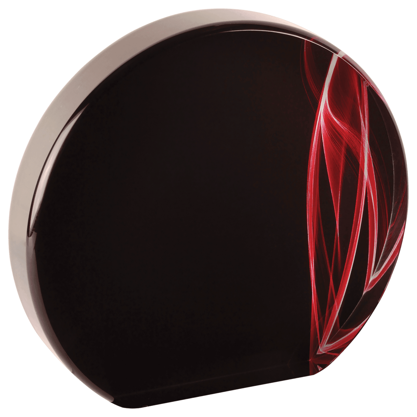 Red 5" Round Vapor Acrylic
