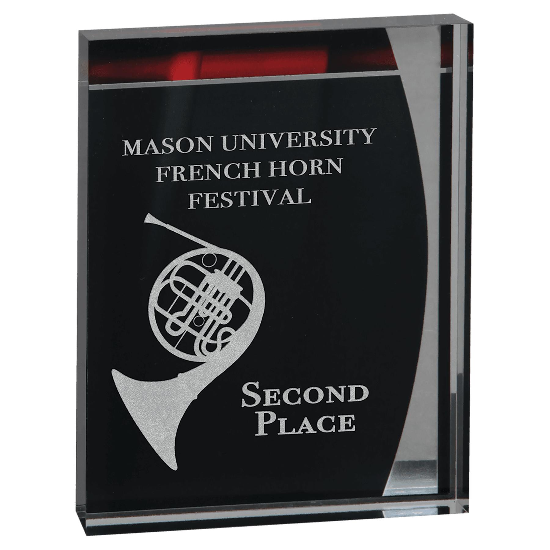 5 1/4" x 6 1/2" Lustre Acrylic Standup Plaque