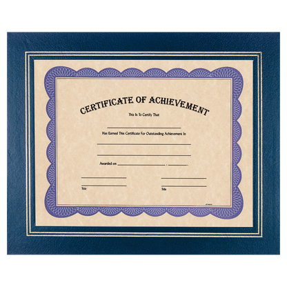 Blue 13 1/4" x 10 3/4" Certificate Holder