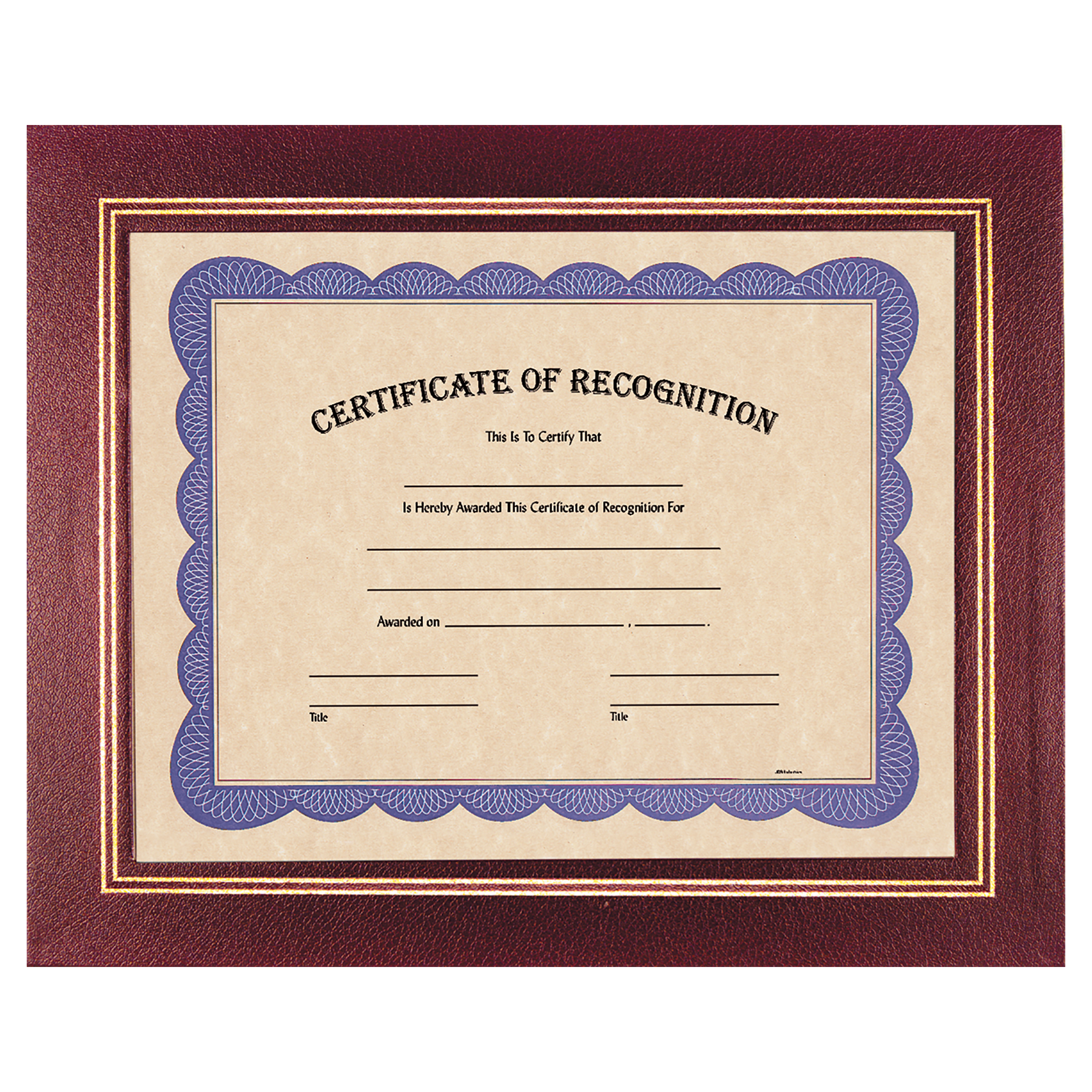 Burgundy 13 1/4" x 10 3/4" Certificate Holder