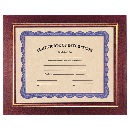 Burgundy 13 1/4" x 10 3/4" Certificate Holder