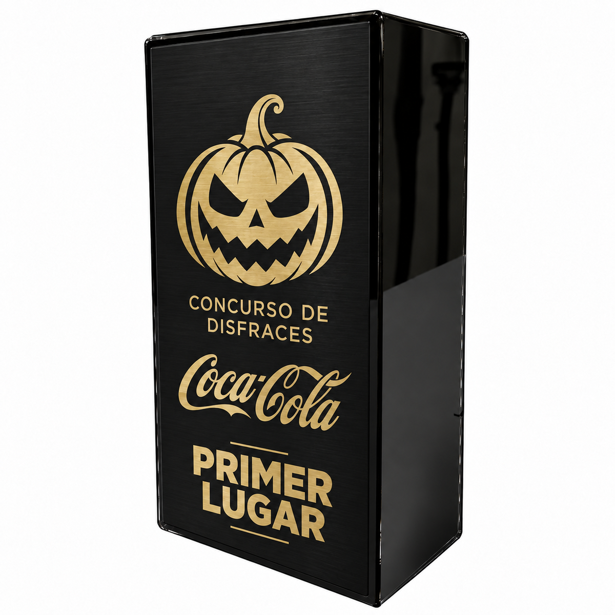 RME202-HAL. Trofeo de MDF y Placa Aluminio Disfraces
