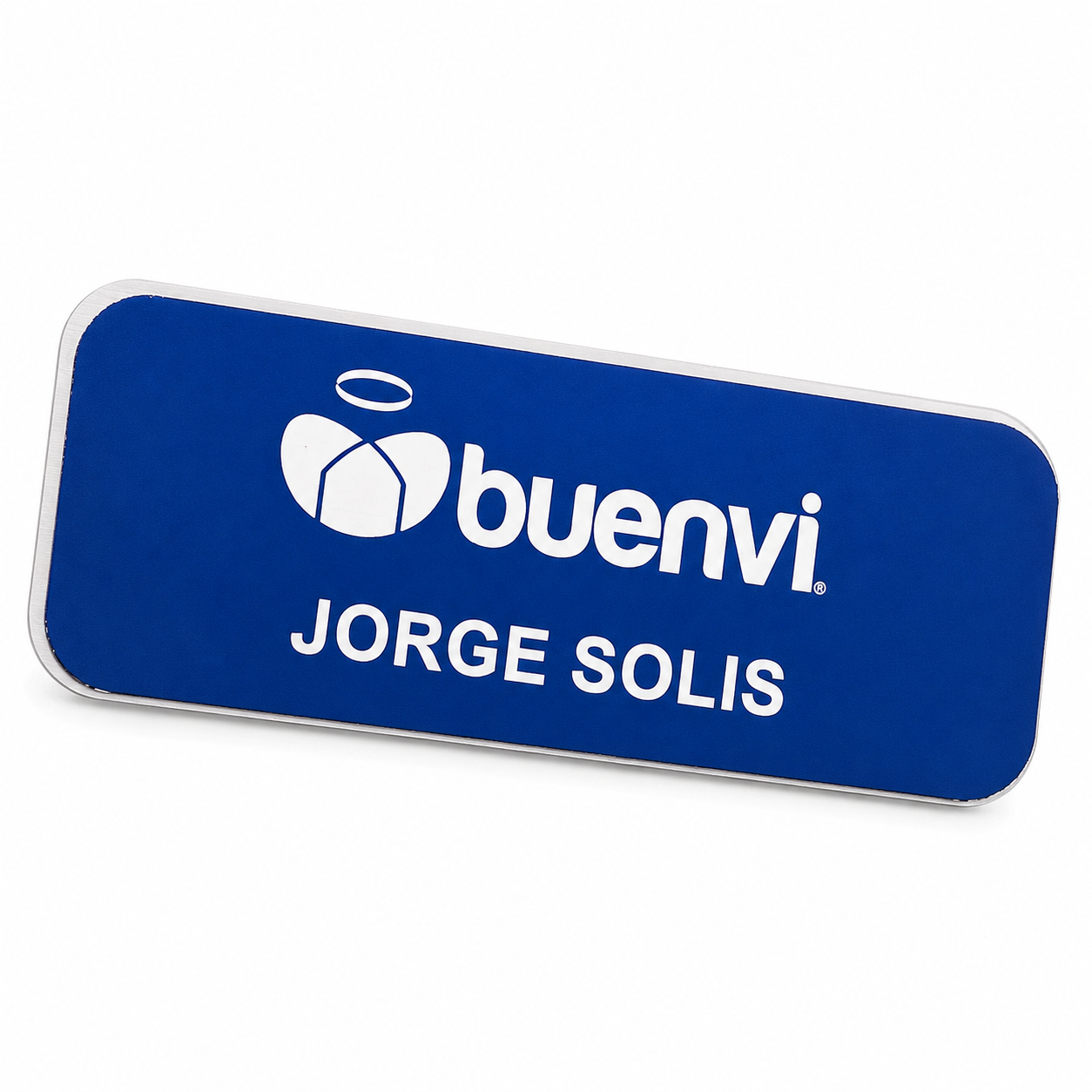 GAF600A. Gafete identificador de plástico con broche de alfiler