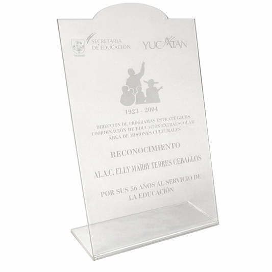 RME116. Premio de Acrílico con Grabado Directo