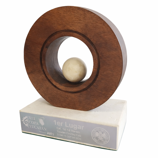 RME730. Premio de Madera con Base de Cantera