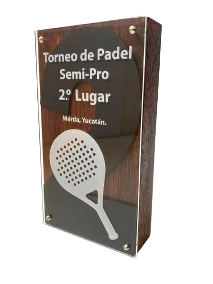 TTE980. Trofeo de Padel Madera - El Número UNO